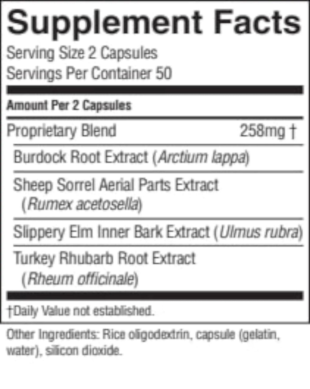 Nature's Sunshine E-Tea Capsules packaging box with product details for wellness.