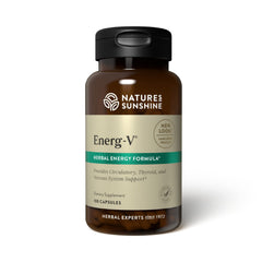 Nature's Sunshine Energ-V 100 capsules bottle for daily energy support