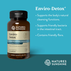 Enviro-Detox label highlighting natural support for digestion