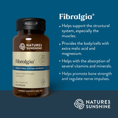 Nature's Sunshine Fibralgia capsules closeup shows capsules for easy daily intake
