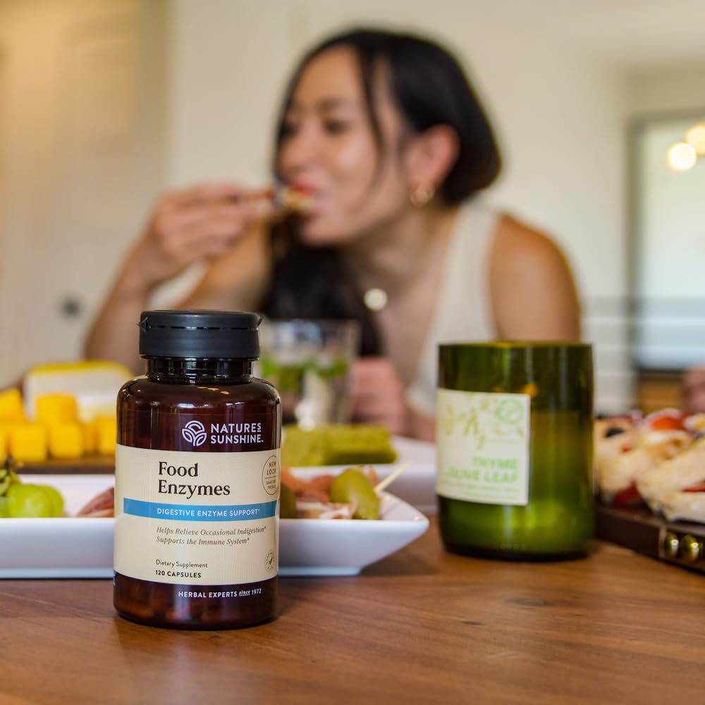 Ingredients panel mentions enzymes and bile salts for digestion.