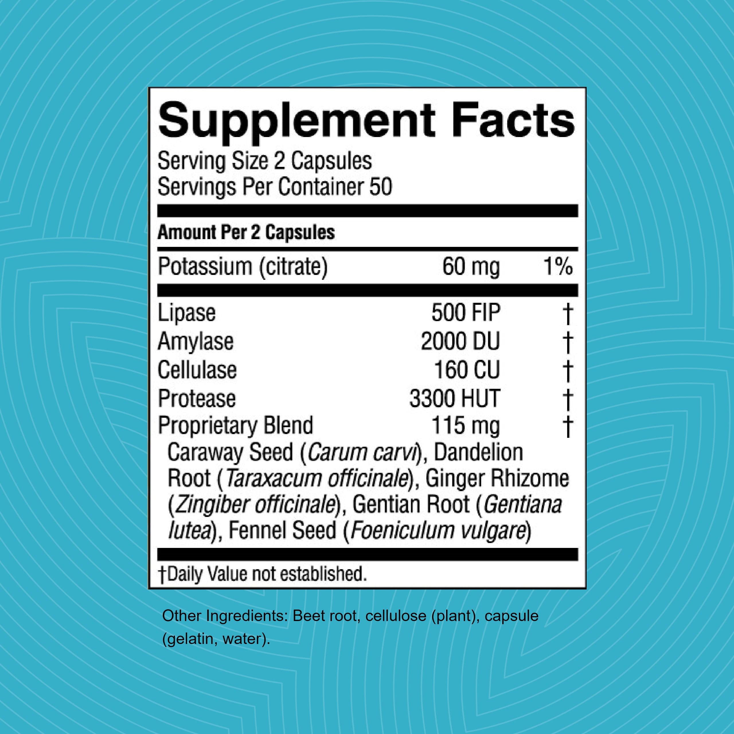 Natures Sunshine Hi Lipase label visible detailing lipase benefits for fat breakdown