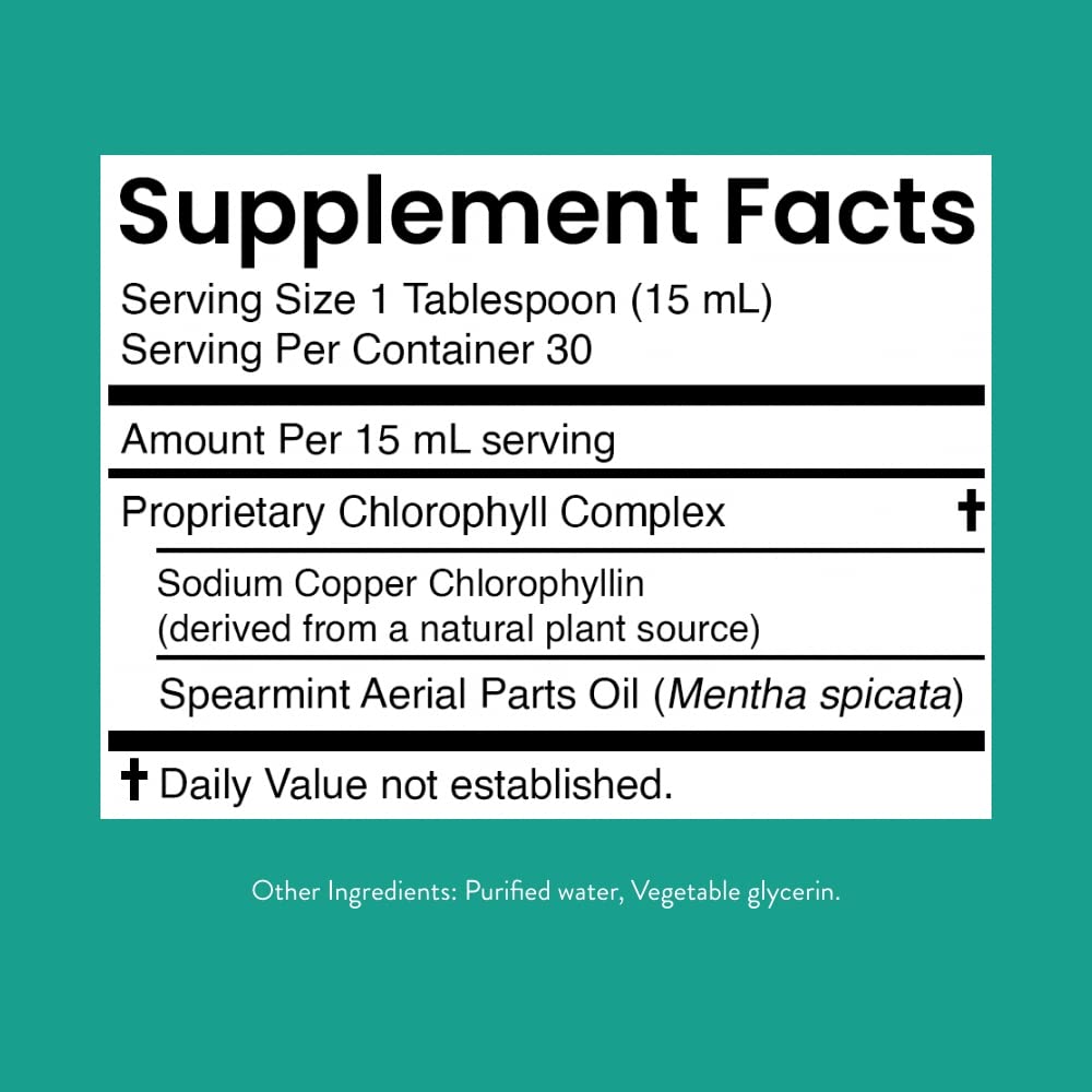 Chlorophyll liquid in a glass with mint, showcasing everyday wellness ritual with Nature's Sunshine.
