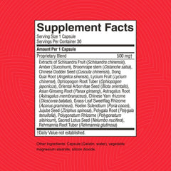 Nature's Sunshine Nervous Fatigue TCM Concentrate label highlights Yang Xin tradition.