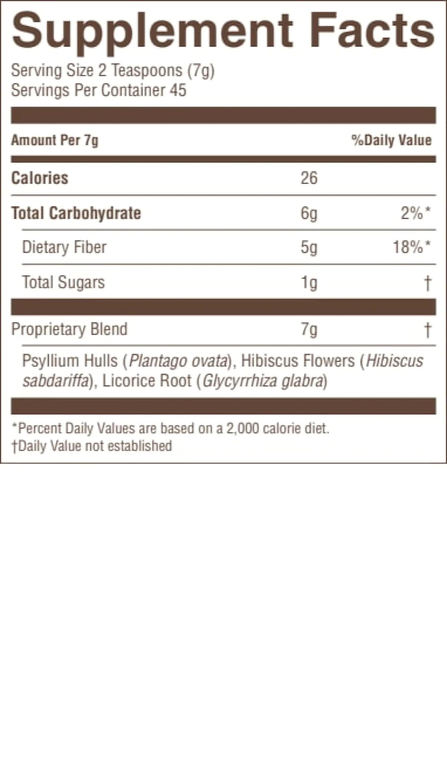 Nature's Sunshine psyllium hulls close-up shows natural fiber.