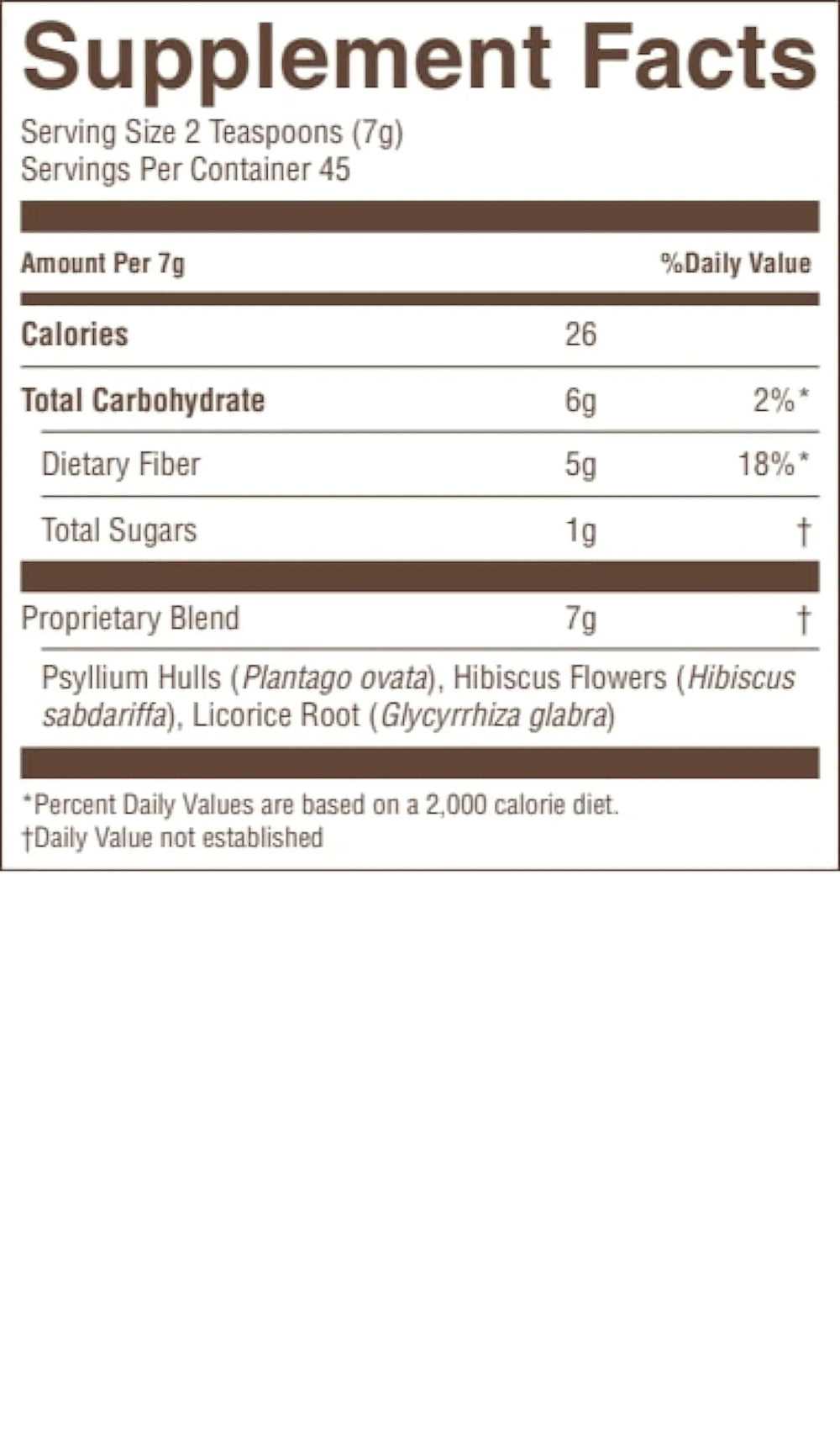 Nature's Sunshine psyllium hulls close-up shows natural fiber.