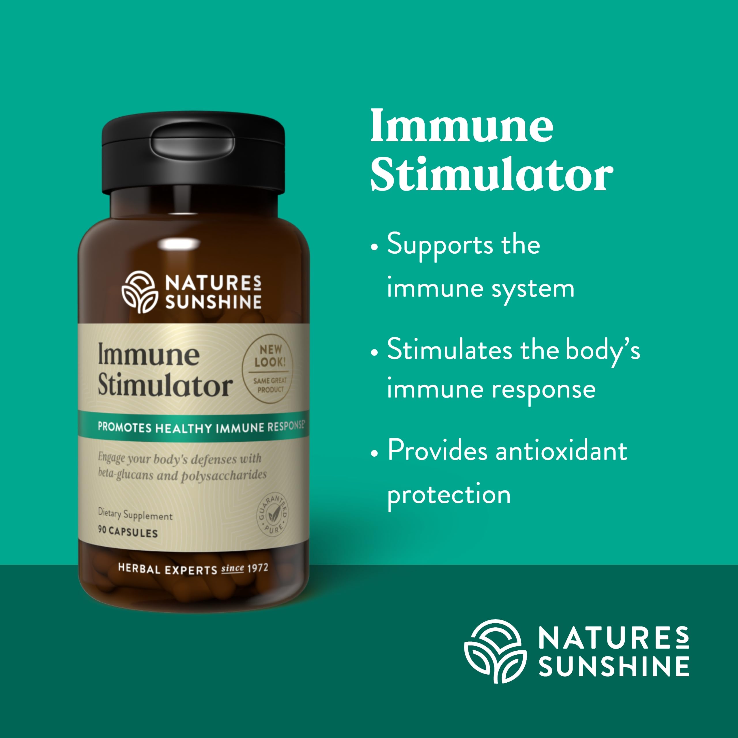Reishi mushroom imagery from Nature's Sunshine for natural immune support