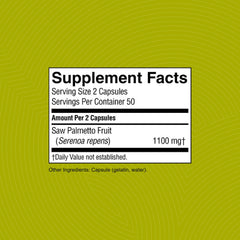 Kosher label on Nature's Sunshine Saw Palmetto packaging