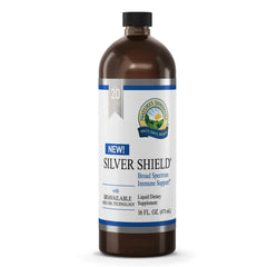 Nature's Sunshine Silver Shield Liquid bottle front, 16 oz packaging, ready for use.