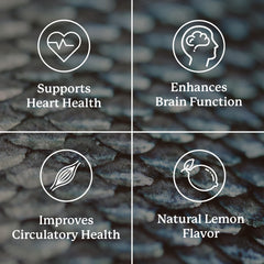 Nature's Sunshine Super Omega-3 EPA 180 Softgels lemon twist conveys reduced aftertaste