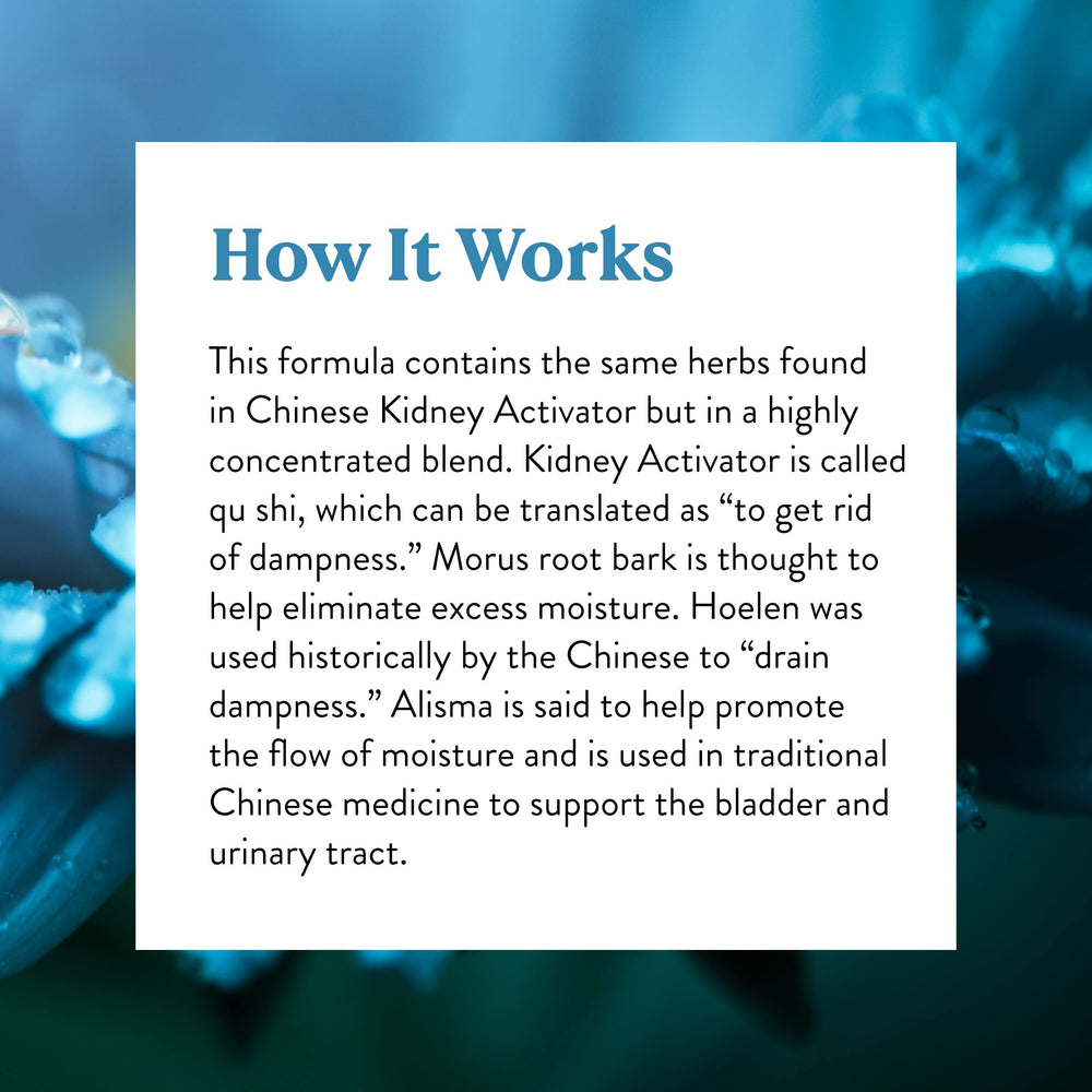 Nature's Sunshine TCM formula qu shi explains the dampness removal concept.