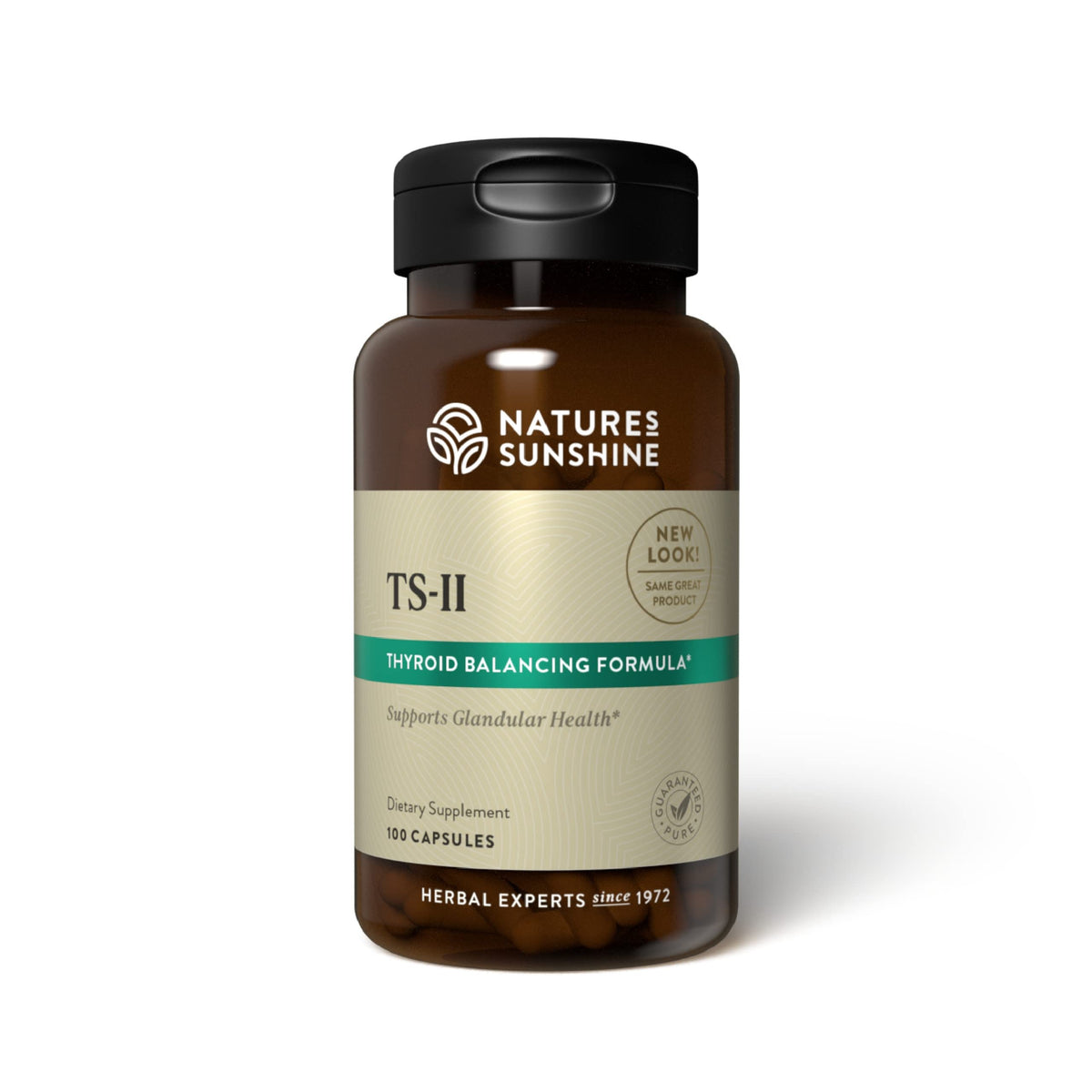 Nature's Sunshine TS II with Hops bottle front showing herbal balance.