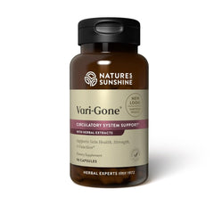 Nature's Sunshine Vari-Gone bottle front view for vein support and healthy circulation