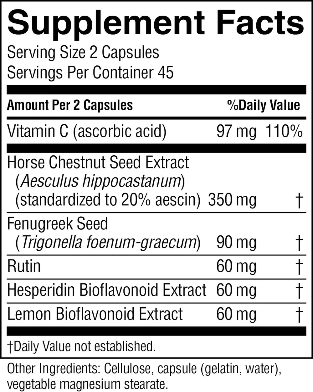 Open packaging illustrating convenient 90-capsule supply