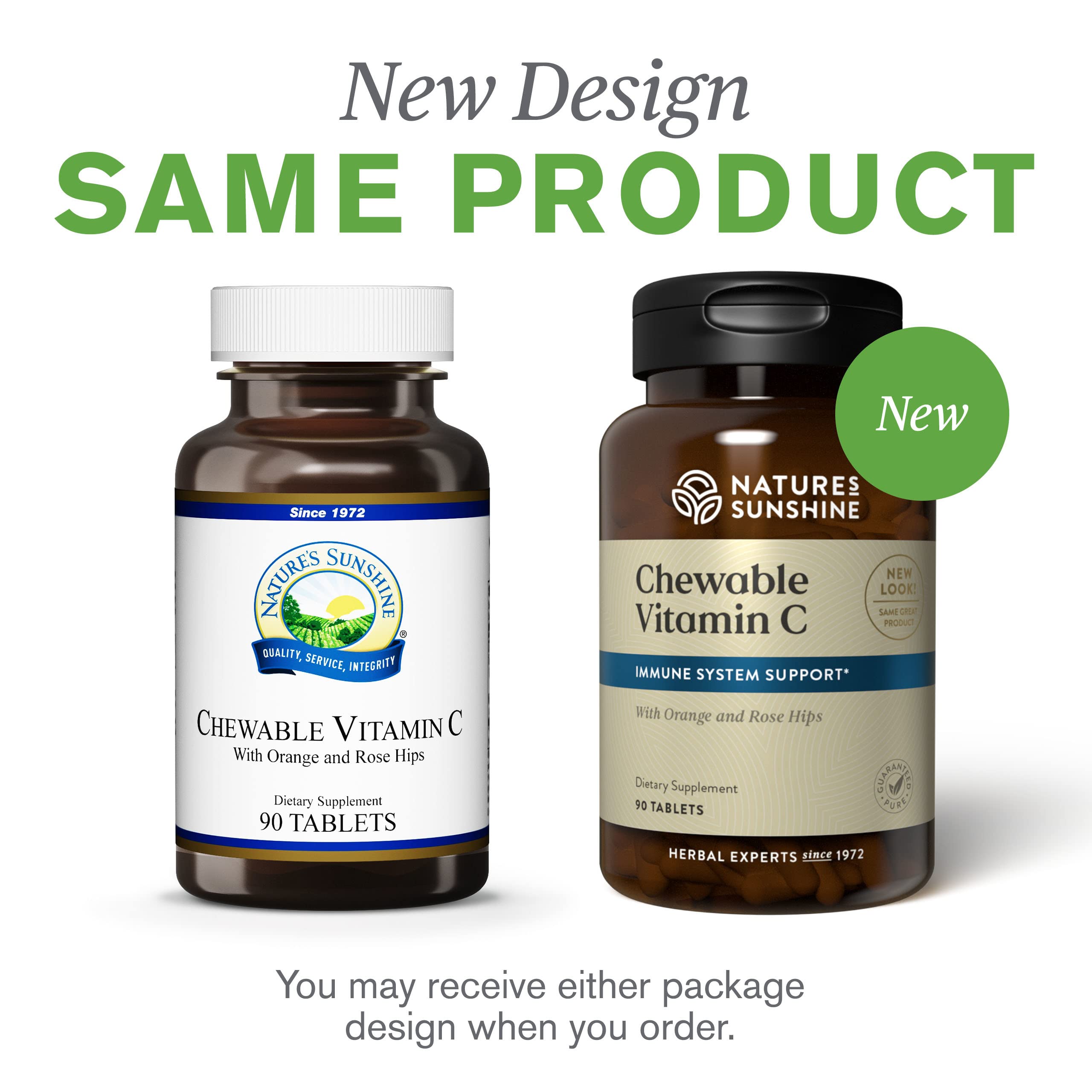 Chewable bottle on a kitchen counter for easy daily use.