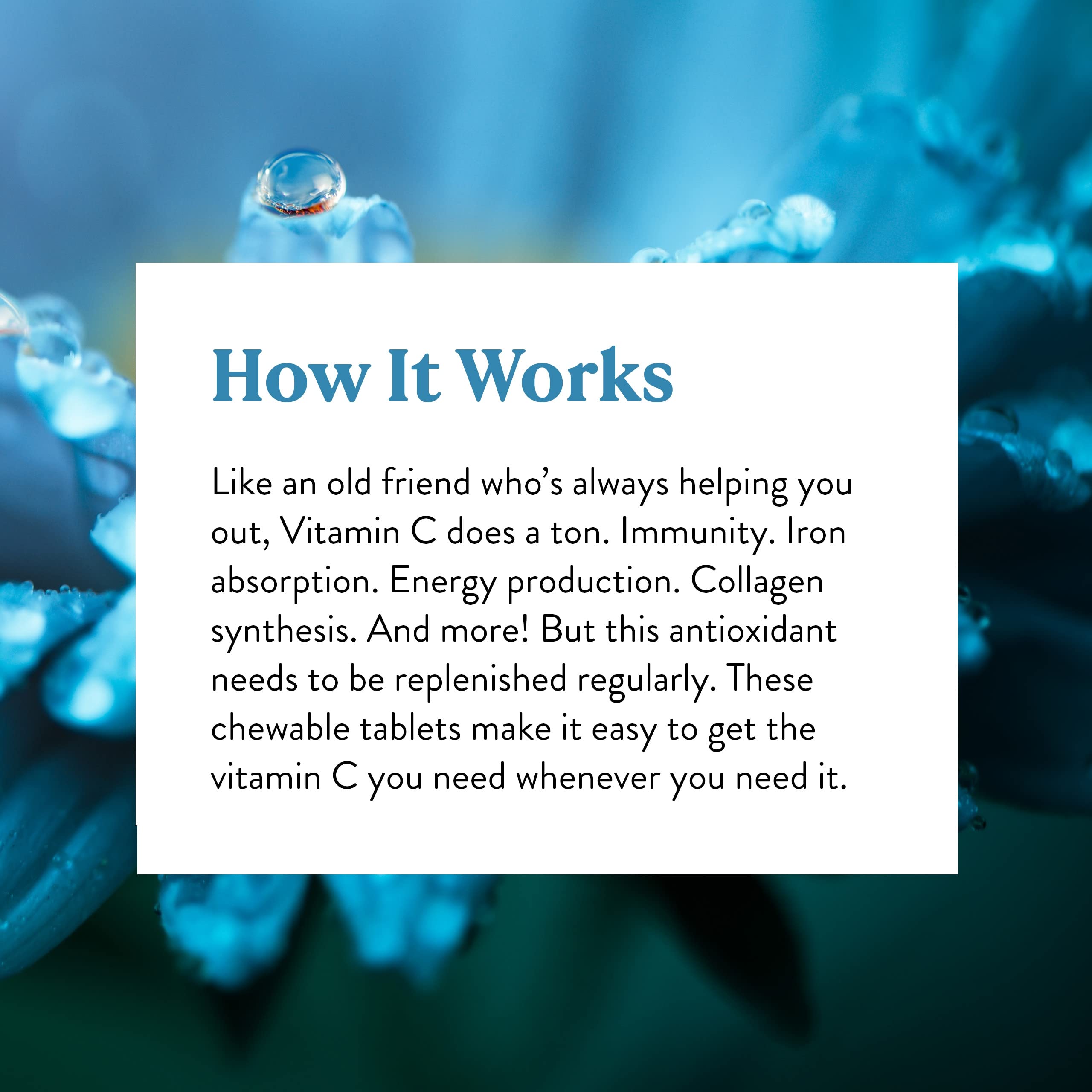Packaging of Nature's Sunshine Vitamin C highlights heritage and quality.