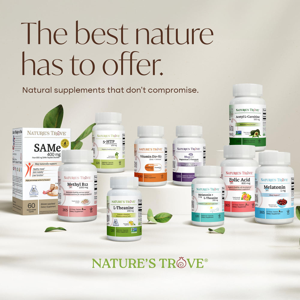 Consumer choosing Nature's Trove SAM-e for mood and joint support
