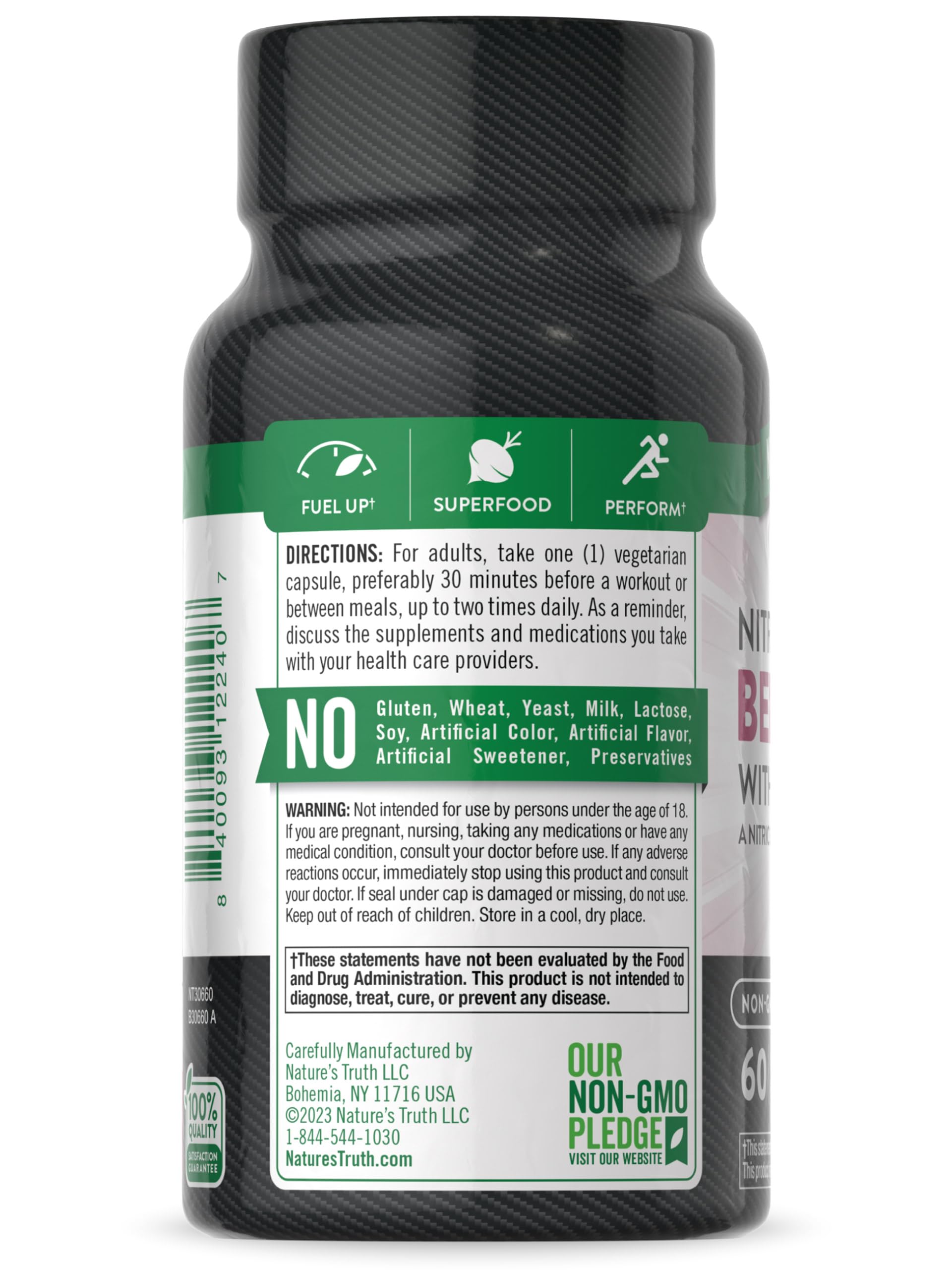 Nature's Truth Beet Root Capsules on desk suggesting easy daily routine use