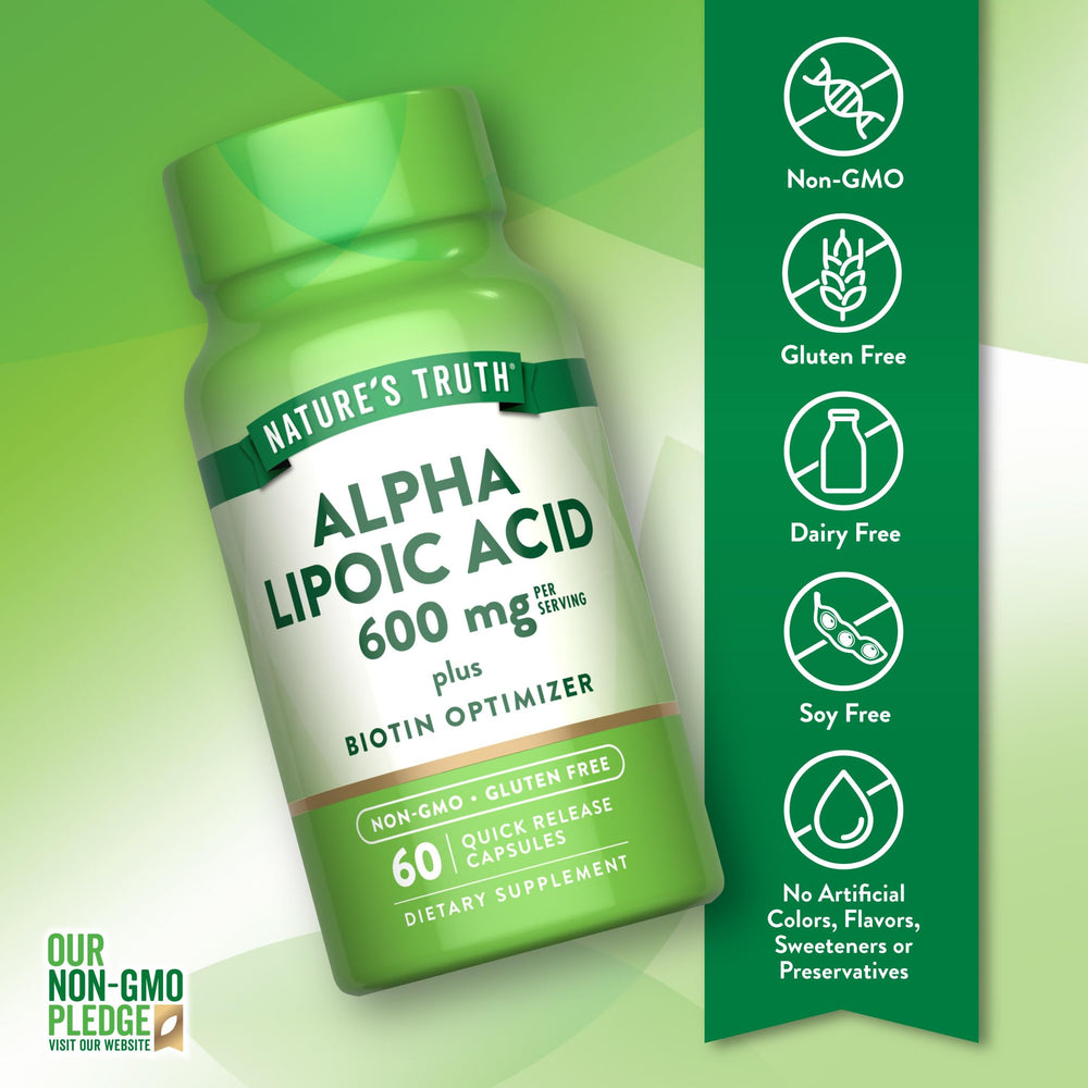 Nature's Truth Biotin Optimizer label with transparent ingredients.