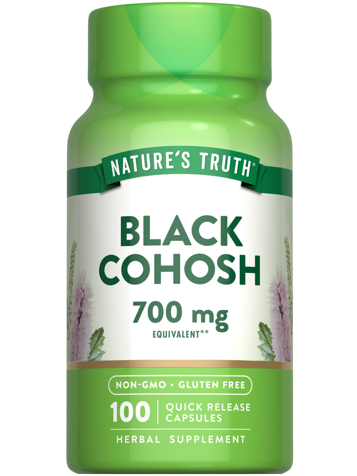 Nature's Truth Black Cohosh bottle front view for daily wellness