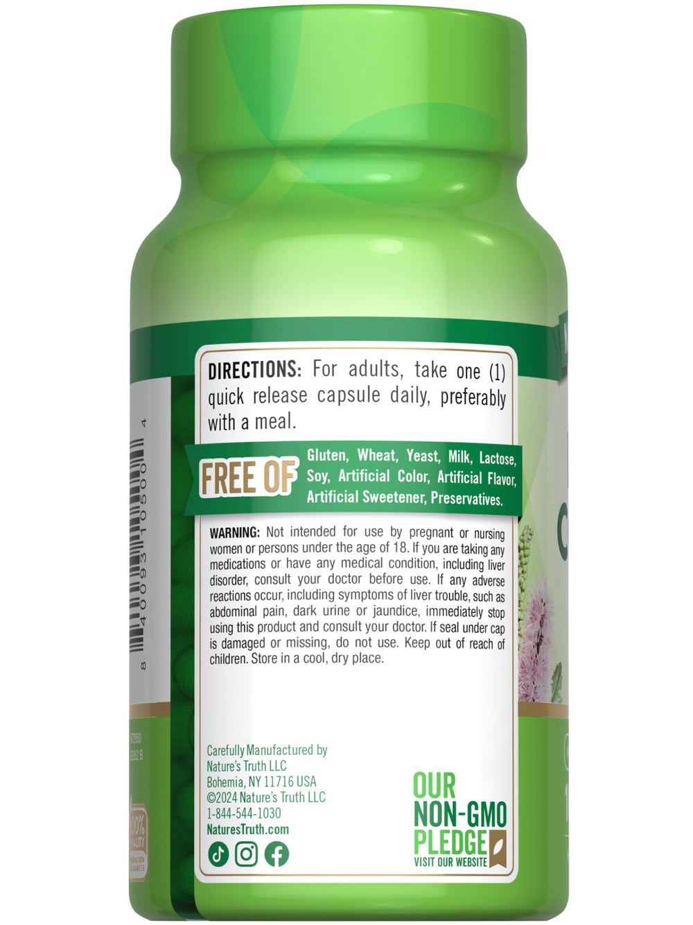 Nature's Truth Black Cohosh bottle seal and brand badge