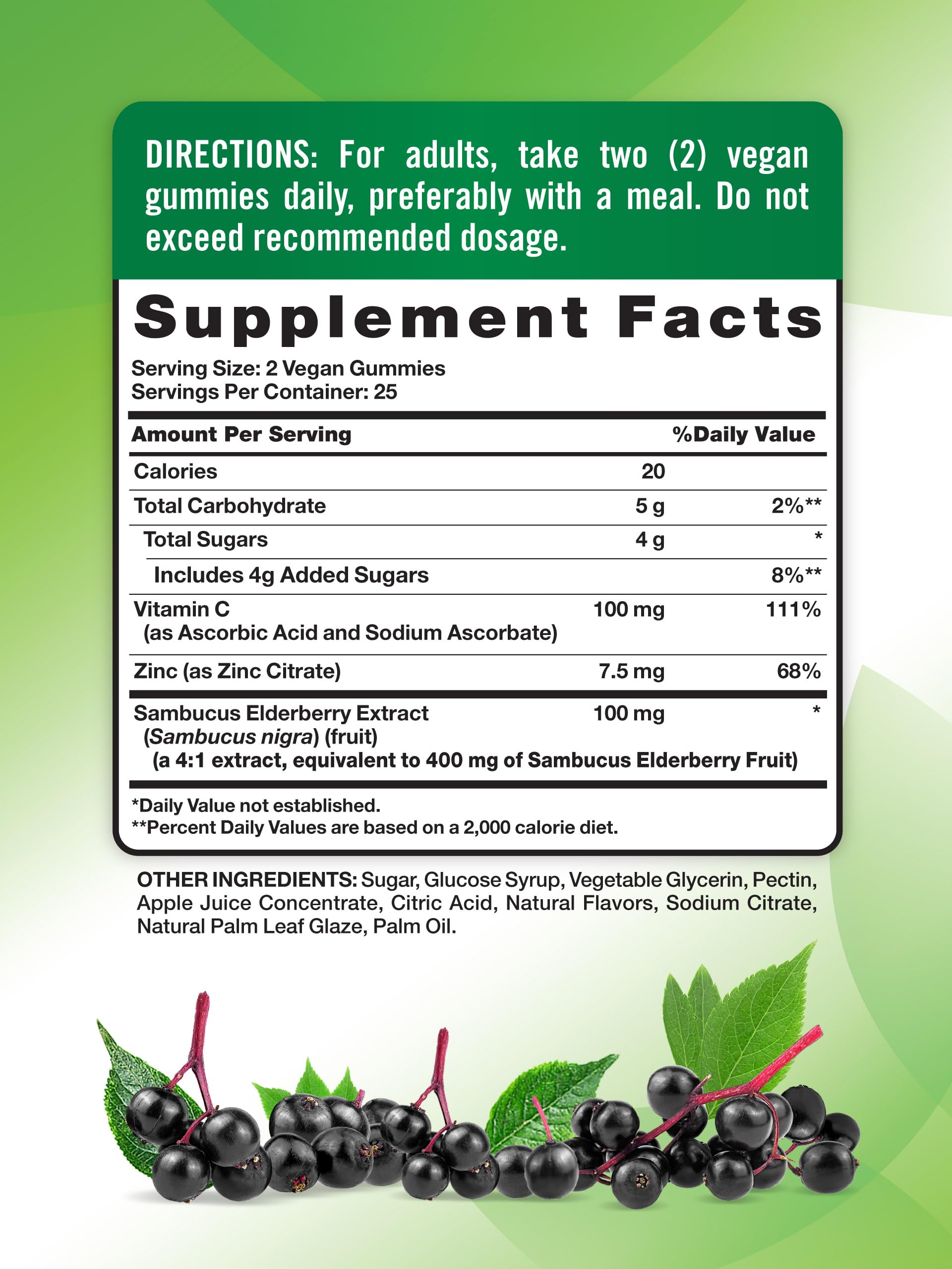 Close-up of Nature's Truth Black Elderberry Gummies texture and berry flavor