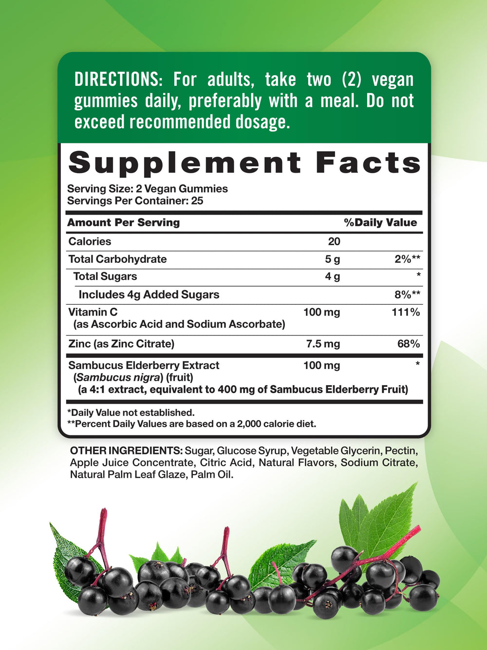 Close-up of Nature's Truth Black Elderberry Gummies texture and berry flavor