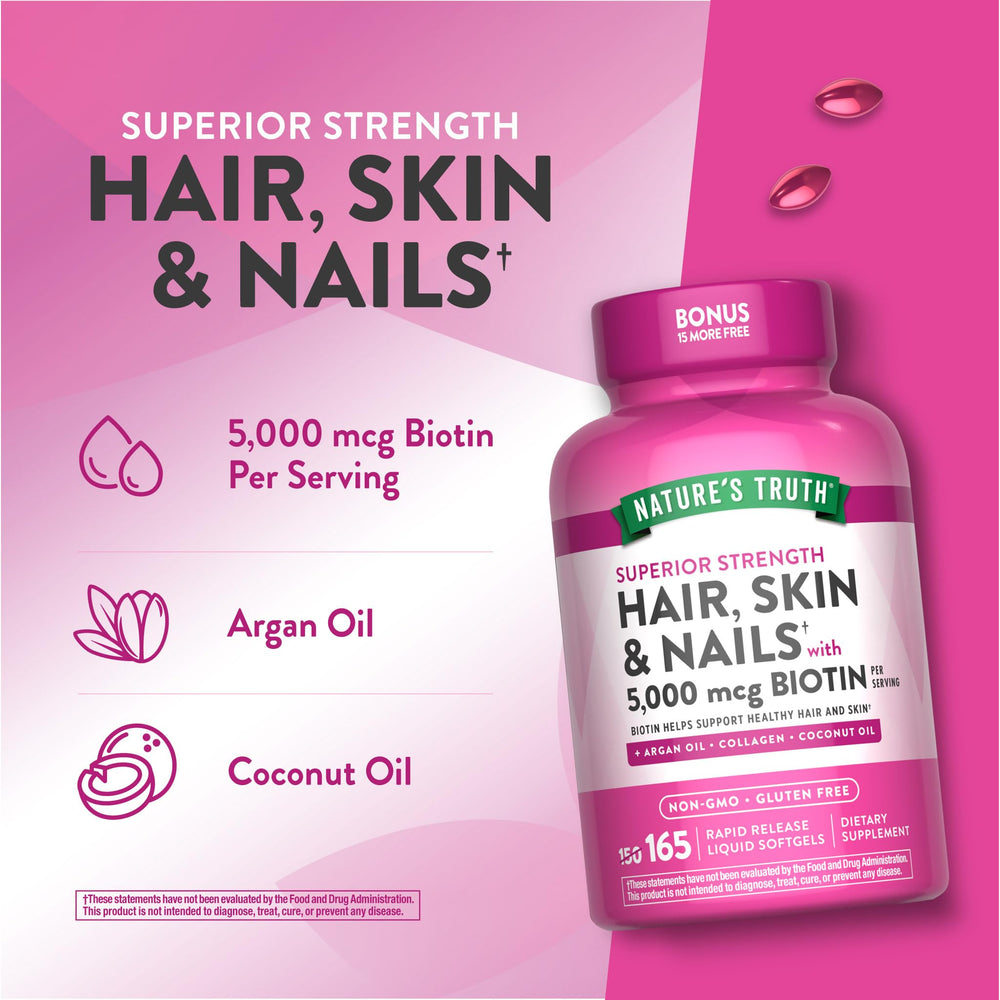 Nature's Truth bottle and label detail transparent quality commitments for consumer trust.