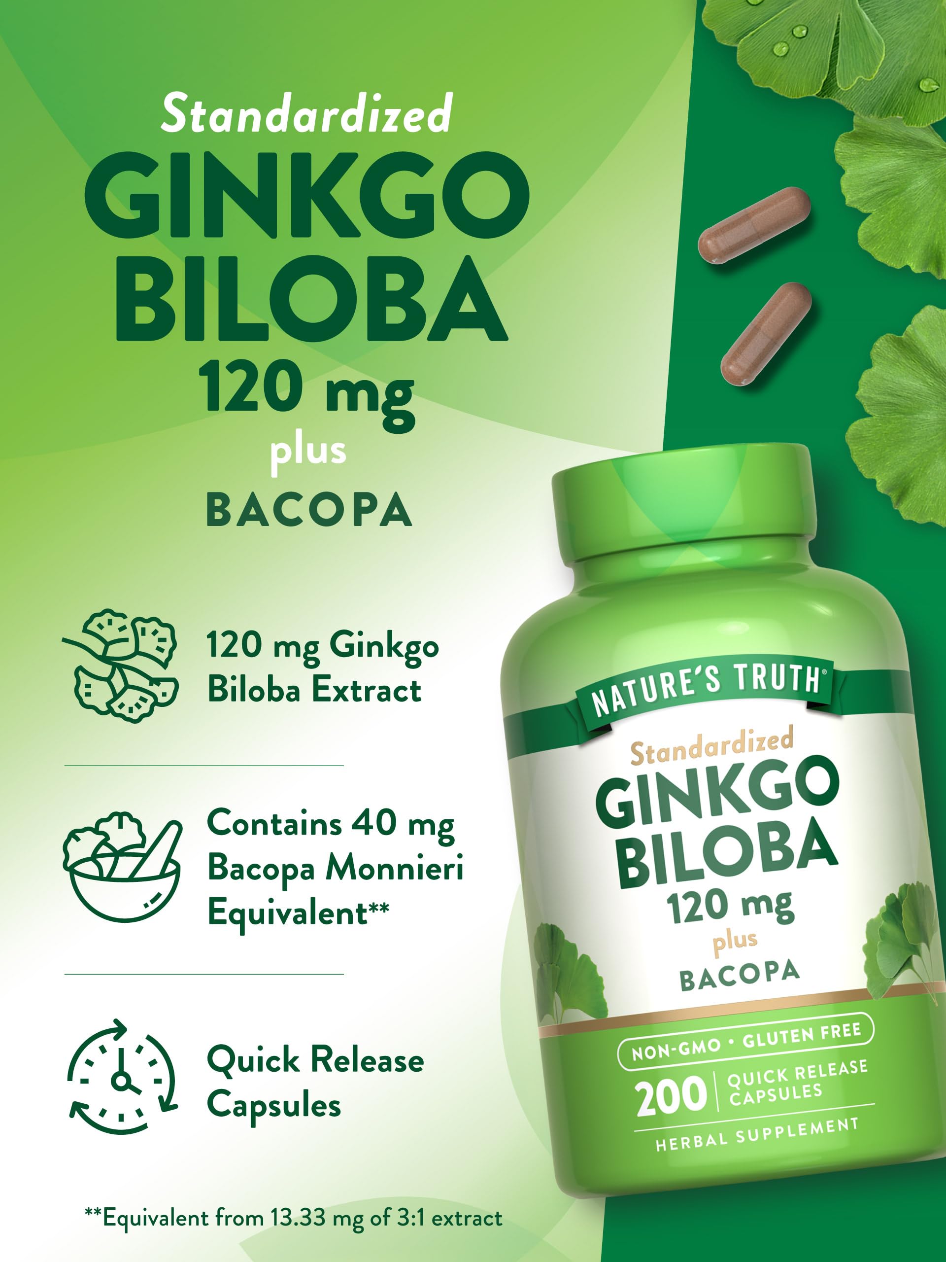 Bottle seal conveys freshness and quality assurance.