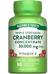 Nature's Truth Cranberry Concentrate bottle shown for daily wellness support.