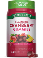 Nature's Truth Cranberry Gummies bottle front for easy daily supplementation.