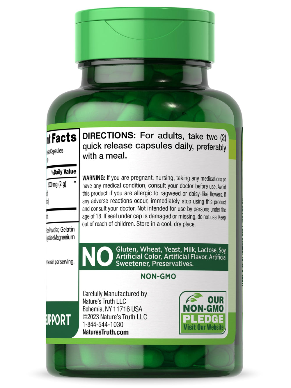 Nature's Truth daily wellness routine image suggests simple supplement steps.