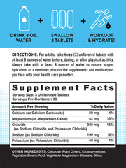 Nature's Truth electrolyte tablets dissolving in water for quick, flavor-free mix