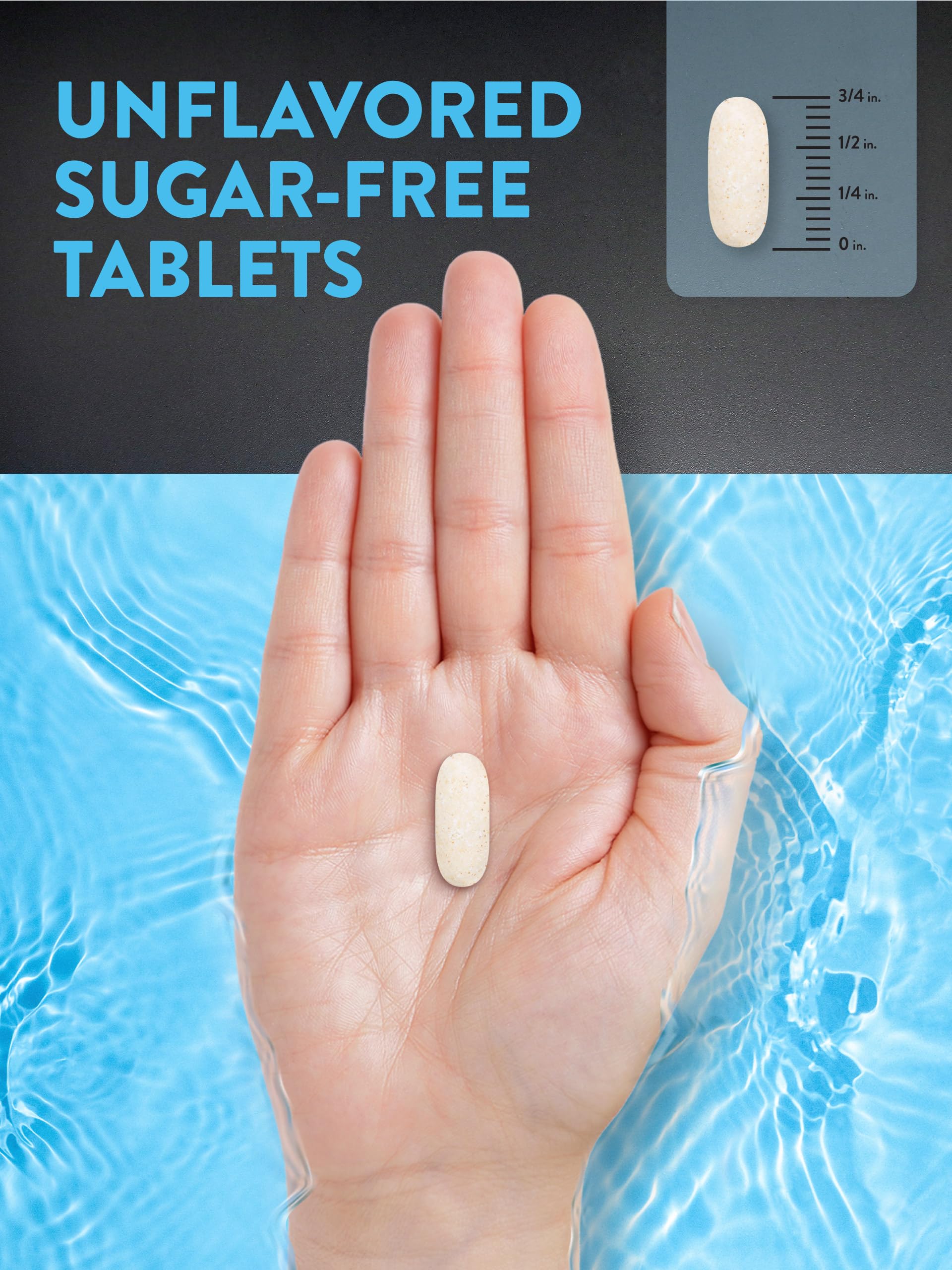Nature's Truth bottle with label highlighting sugar-free and vegan attributes