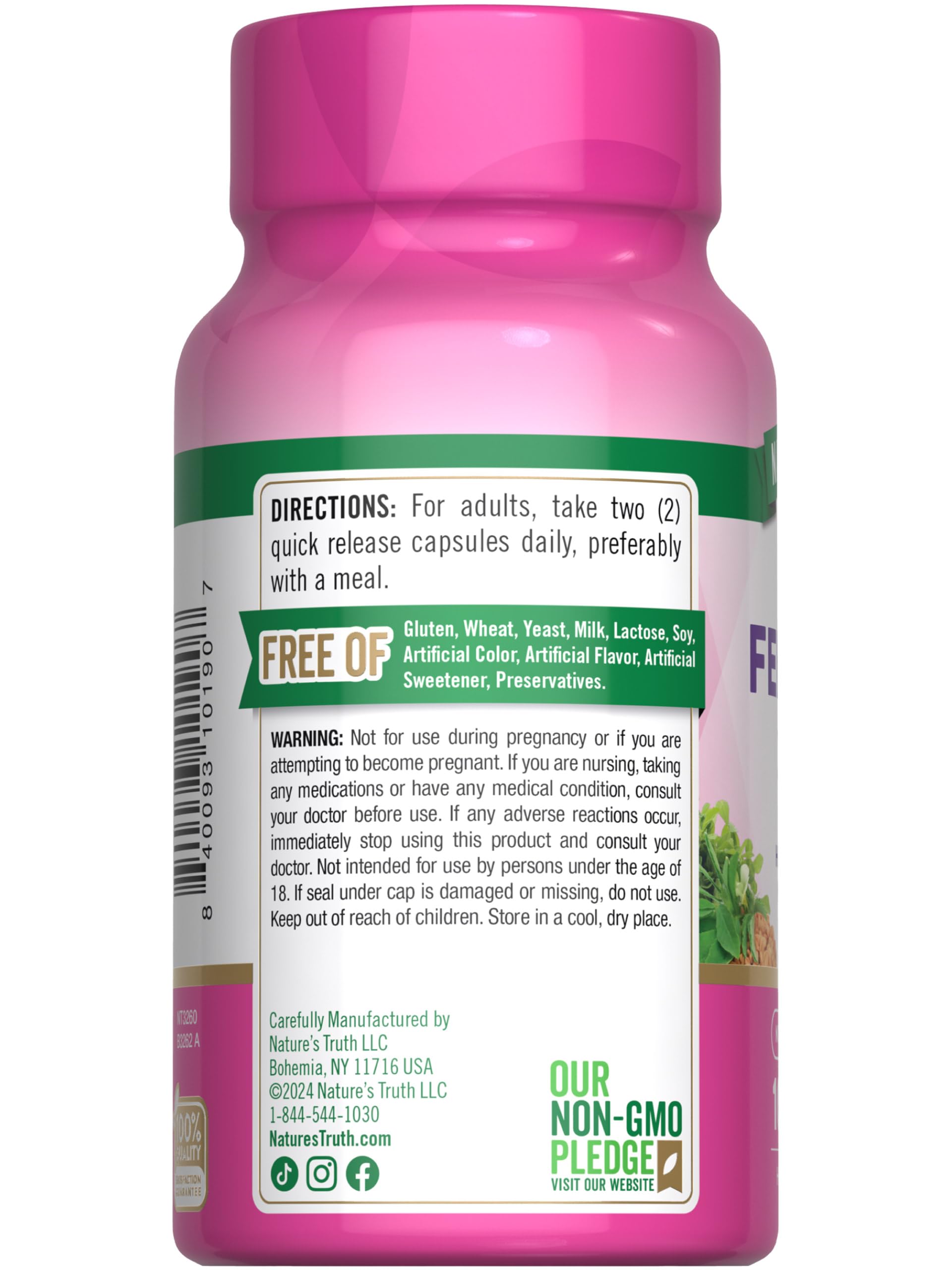 Lifestyle shot with fenugreek capsules beside herbal tea