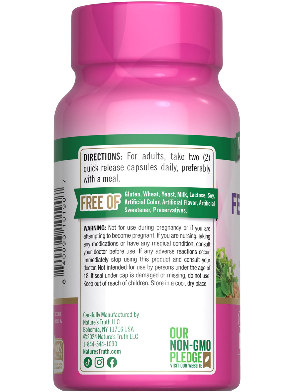 Lifestyle shot with fenugreek capsules beside herbal tea