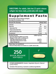 Nature's Truth fish oil 2000 mg bottle-front, premium omega-3 supplement.
