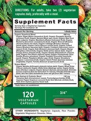 Nature’s Truth two capsules close up shows vegetarian formula for plant based living.