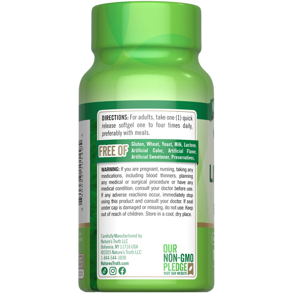 Nature's Truth gluten-free and dairy-free packaging supports clean wellness.