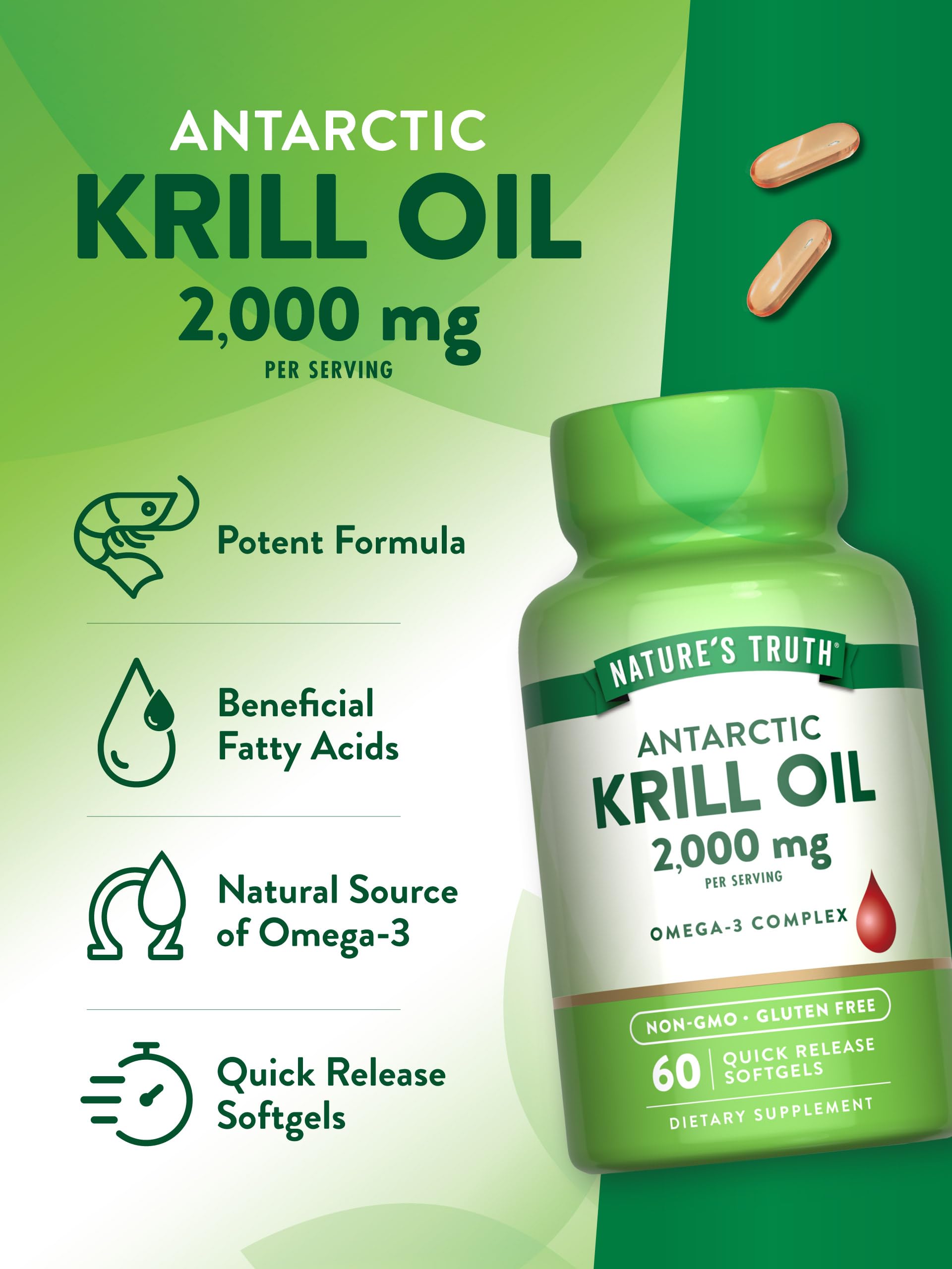 Nature's Truth gluten-free and Non-GMO quality seal