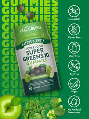 Nature's Truth Super Greens textura suave y agradable