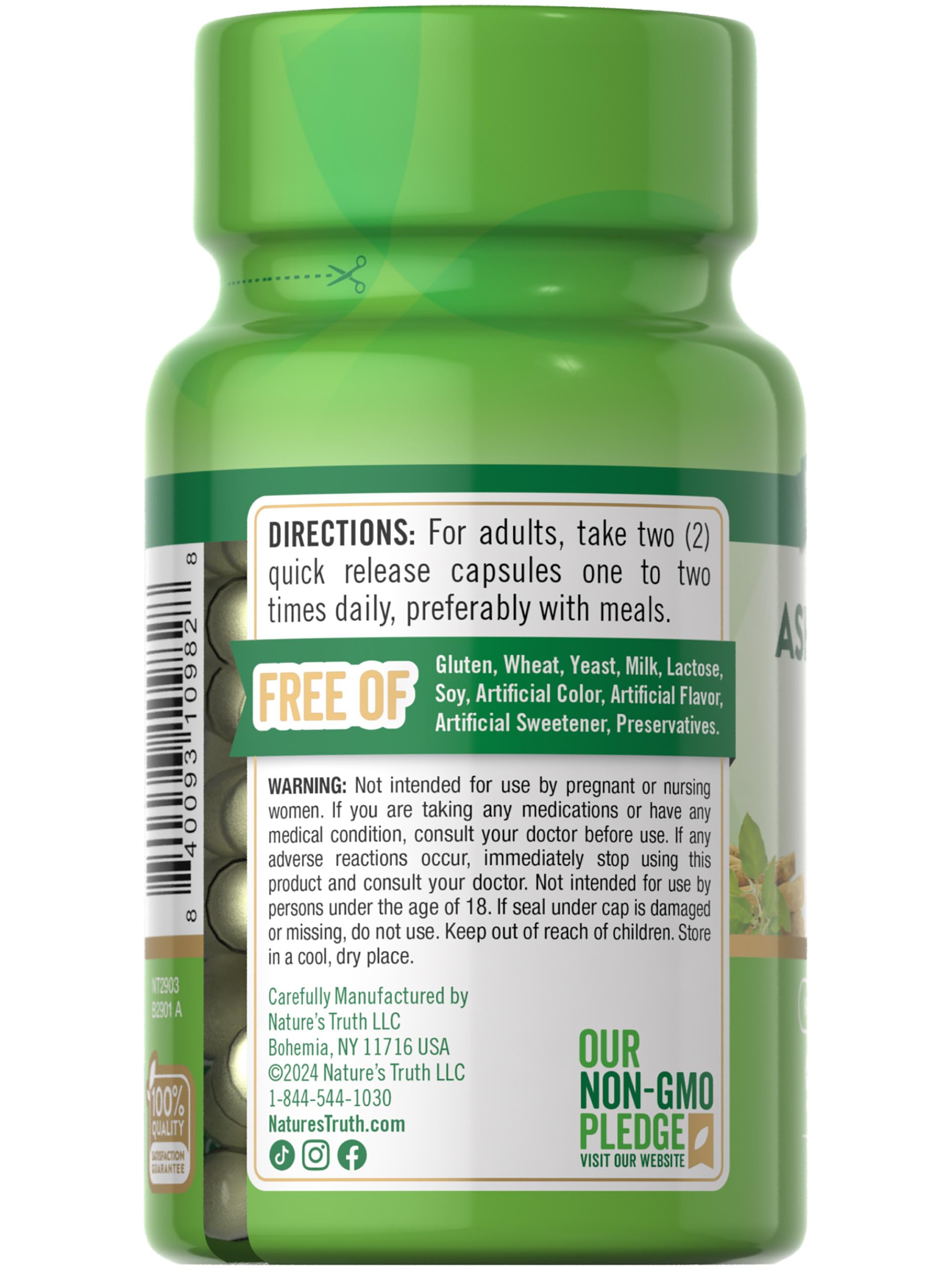 Nature's Truth wellness routine with Ashwagandha for daily balance