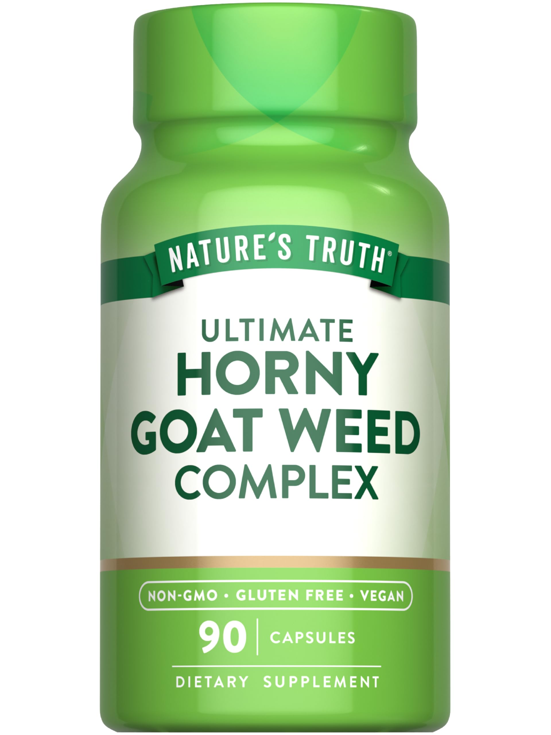 Nature's Truth Horny Goat Weed bottle with capsules for daily herbal support