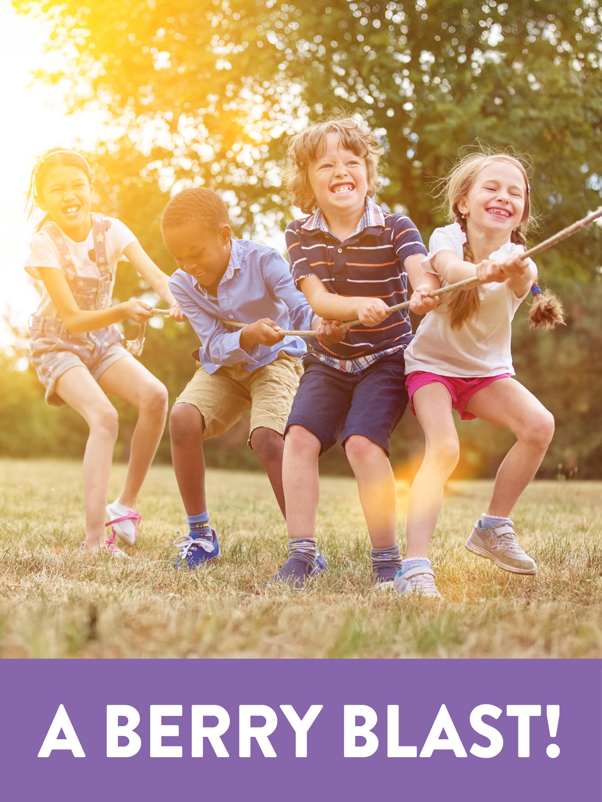 Kid enjoying Nature's Truth gummy as a tasty daily routine.