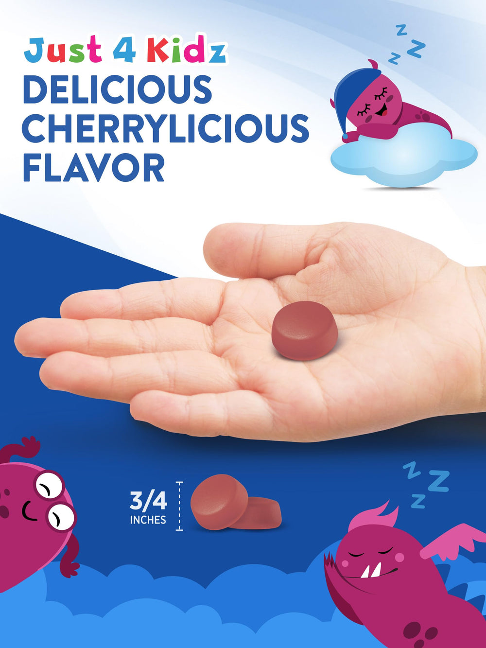 Nature's Truth Kids Melatonin Gummy kid taking a gummy for a simple nighttime ritual