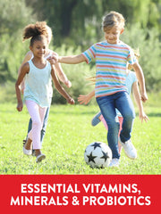 Probiotic symbol on Nature's Truth gummies indicates gut-friendly support for kids.