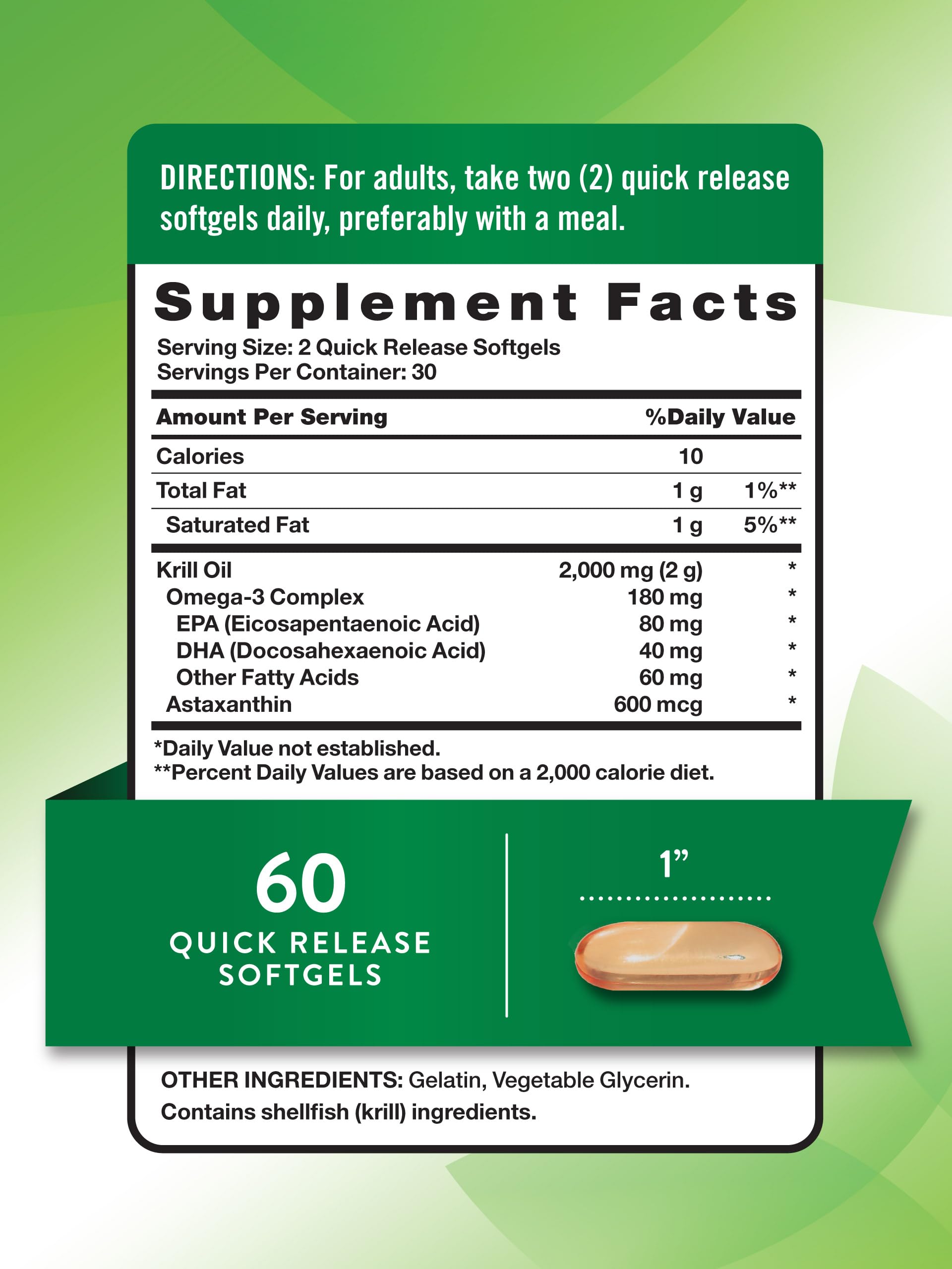 Nature's Truth Krill Oil softgels being poured for easy intake