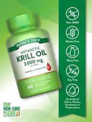 Nature's Truth Krill Oil label highlights EPA and DHA content