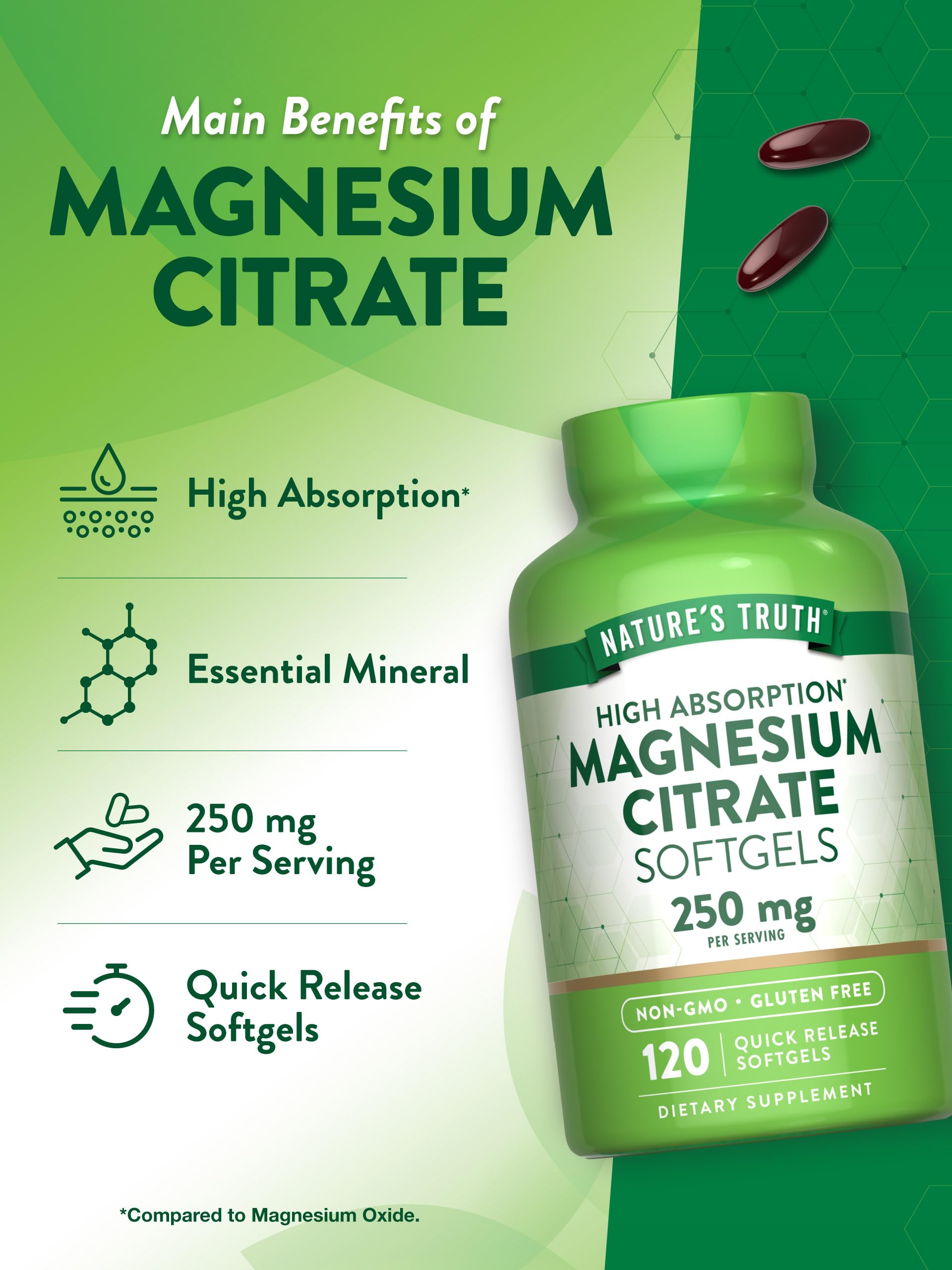 Nature's Truth logo with bottle representing trusted three-generation vitamin innovation