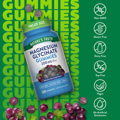 Gummies arranged with vegan and gluten-free icons to emphasize purity.